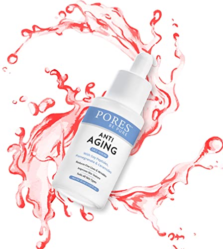 Image of PORES Be Pure Anti Aging Face Serum with Retinol & Hyaluronic Acid | Fine Line & Wrinkle Reducer for Youthful Glow | Skin Firming & Brightening Serum for Women & Men | All Skin Types - 30ml