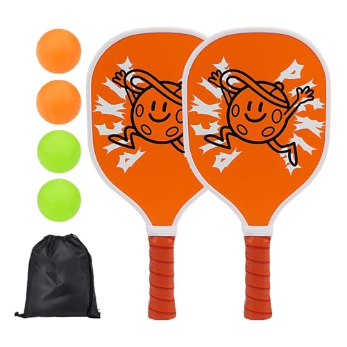Juego de hole ball con palas anchas y mango fácil para canchas exteriores de iniciación