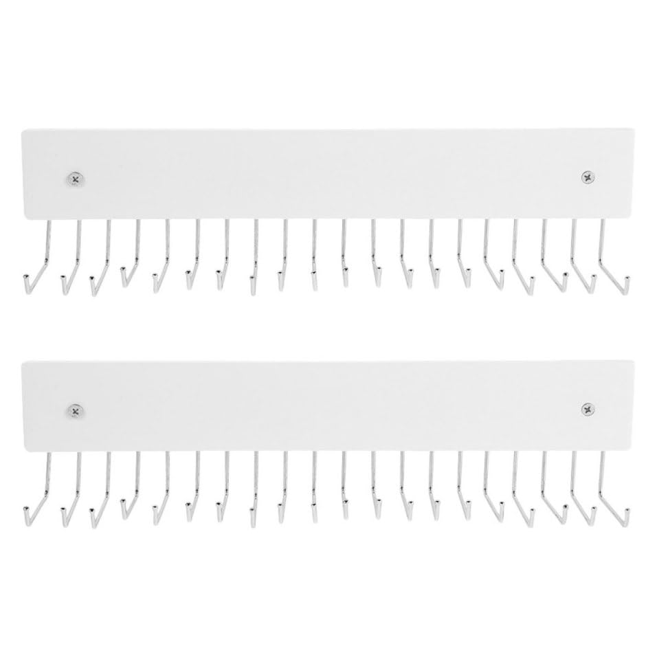 Porte-ceinture rotatif 180° blanc en métal pour optimiser les studios parisiens