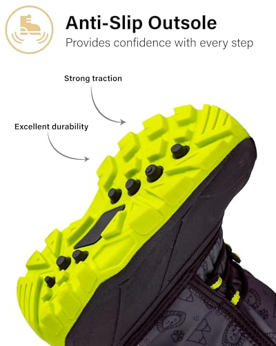 Ice Fields Flake Toddler Little Kids Snow Winter Boots, Warm, Waterproof Shell, Fleece-Lined Shoes4