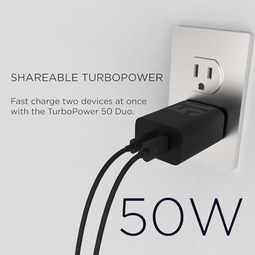 Image of Motorola TurboPower 50W Share Charger + 3.3ft Cable | For Moto G 2025 /2026, G Power 2024 /2025 /2026, G Stylus 2024 /2025 /2026, G Play 2024 /2026, Edge, Razr