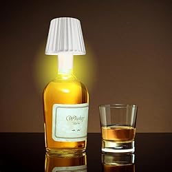 Lamparas Navideñas Con Botellas ASANMU Pantalla para botella, botella de vino, lámpara LED para botellas, lámpara portátil LED, lámpara de lámpara, decoración navideña, lámpara para interior y exterior, restaurante/bar