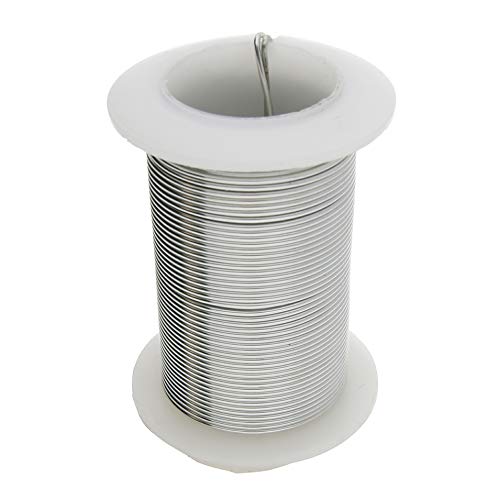 Image of The Beadsmith Wire Elements 16-Gauge Lacquered Tarnish-Resistant Copper Wire for Jewelry Making, 8 Yard, 7.32 Meter Spool (Titanium Color)