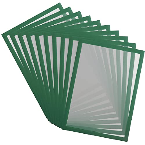 Tarifold Es 195235 -Magneto PRO 10 Marco Informativo Magnético A4- para Documentos, Avisos, Cartel, Intercambio e Inserción Rápida - Dorso imantado superficies metálicas, Verde, 10 u Cover