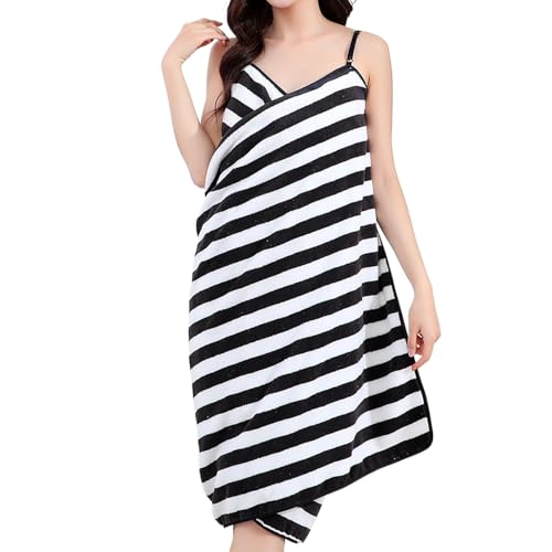 Tuchkleid Für Frauen Nach Dem Duschen, Tragbarer Schnelltrocknender Bademantel Für Damen Und Mädchen, Leichtes Umhangtuch Mit Verstellbarem Träger...