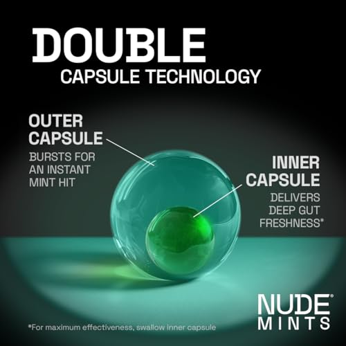 image for NUDE MINTS | Dual Action Liquid Capsules | Mouth Watering Mint - Lasts
