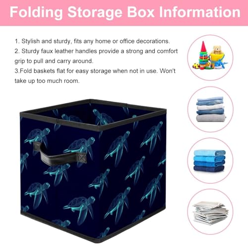 Cube de rangement pliable avec poignées robustes pour optimiser l'espace du dressing - 4