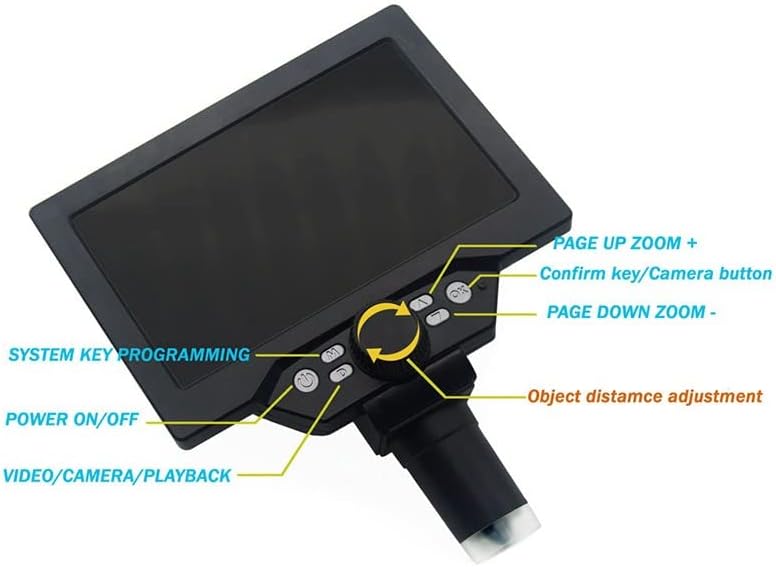 顕微鏡 G1200デジタル顕微鏡7インチ大型カラースクリーン大基部 LCD