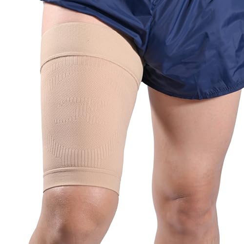KEKING Thigh Compression Sleeve, Non-Slip Hamstring & Quad Support