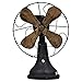 LANCHEN Vintage Résine Ventilateur Électrique Modèle Sculpture Rural Rétro Bronze Ornement Décor