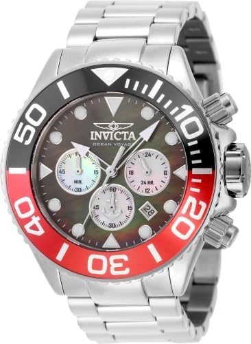 Invicta Ocean Voyage Men 52.00mm Stainless Steel + Aluminum Black + Red + Silver + Steel Black+White dial VD57 Quartz