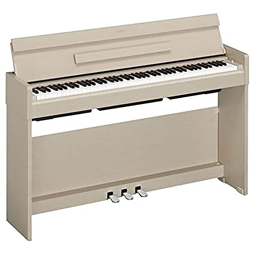 Yamaha Arius Digital Piano YDP-S34WA – Pianoforte Digitale con Suono da Concerto – Connettore Host USB – Compatibile con l'Applicazione Gratuita Smart Pianist – Bianco cenere