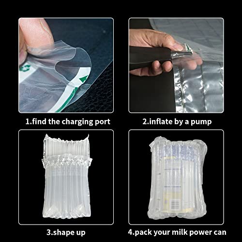 Image of Deera Inflatable Air Column Bag for Protective /Cushioning /Safe Packing of Fragile /Bottle /Cartrige Size : 180X230 MM (250ML) Pack of 50-(Pump not included)