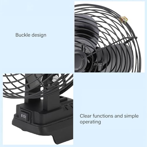 Ventilador inalámbrico de 35W con aspas de hierro para obras 7