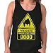 Warning Power Level Over 9000 Funny Dragon Ball Z Vegeta Tank Top Shirt, Black, Medium,Medium,Black