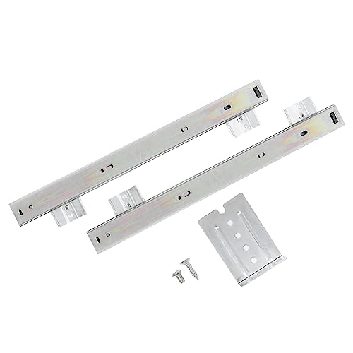 HOMSFOU Supporto Per Tastiera in Acciaio Robusto Cuscinetti Sfera Per Vassoio Del Computer Guida Per Multifunzionale Per Ufficio e Mobili