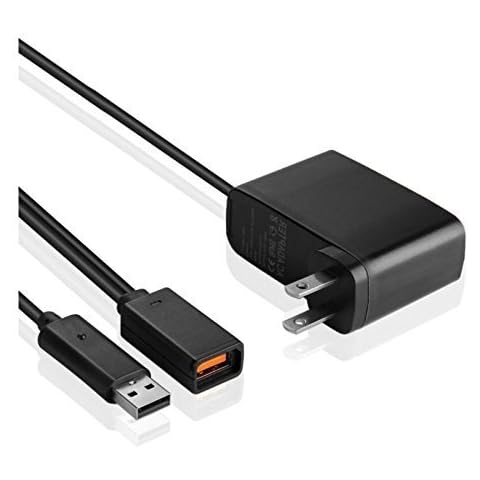 Veanic Replacement USB AC Power Adapter Connector Supply Cord Cable for Microsoft Xbox 360 Kinect Motion Sensor System Cover