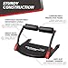 Wonder Core Smart - Ab Workout Equipment, Sit Up Machine & Exercise Equipment, Ab Crunch Machine for Stomach Workout, Ab Core Trainer Abdominal Machine, Fitness Equipment for Home Gym (Red)