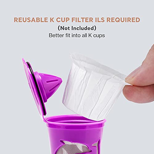 Brbhom Disposable Filters Paper K Carafe Filter Cups K Carafe Pods Compatible Paper-(100 Filters) (White) (White3/Small) #TOP5
