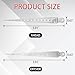 CZMOONSEE 1-15mm Stainless Steel Double Sided Welding Taper Gauge Measuring Instrument Feeler Gauge Depth Gauge Aperture Ruler Inch&Metric Measuring Tool（1PCS）