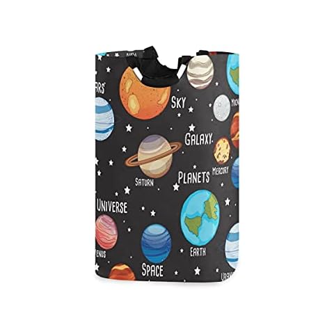 YZFDUI Cute Childish Solar System Laundry Basket Cover