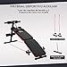 Imagen de HOMCOM Banco Abdominales Plegable Ajustable en Altura con Soporte Poplíteo Regulable Ideal Hogar y Gimnasio 137x51x50-66 cm Negro