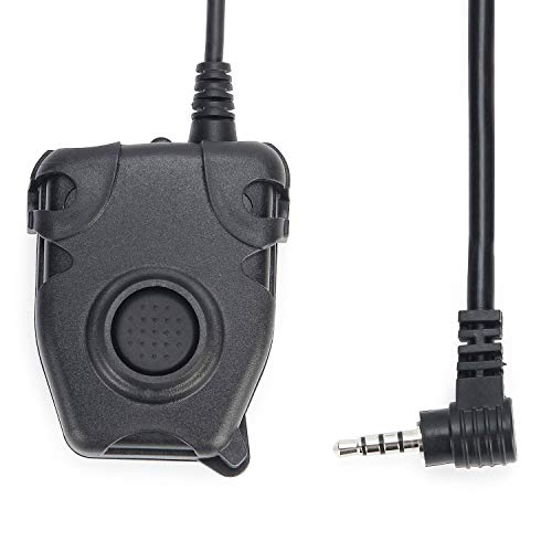 ZTAC Casque de Style Peltor PTT pour Yaesu, Push to Talk pour Talkie-Walkie Radio bidirectionnelle Z112 Cover