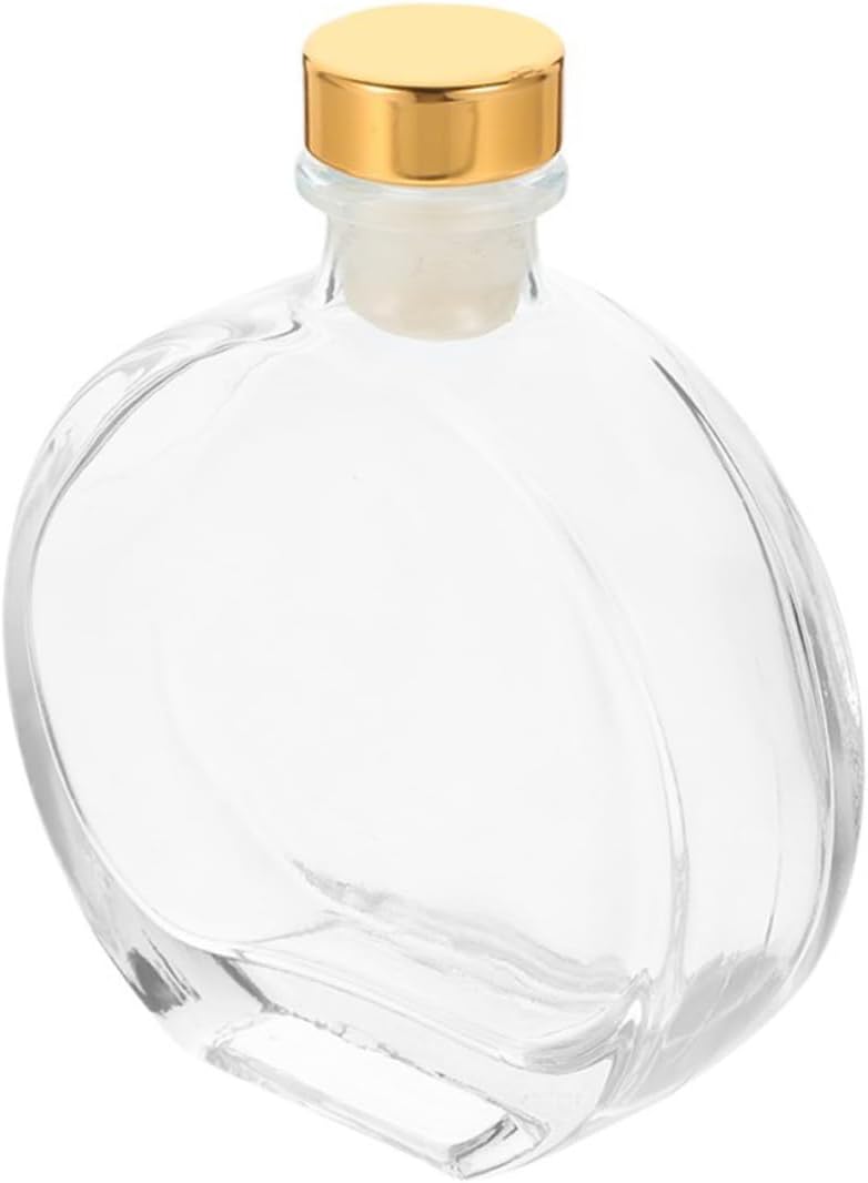 5sets Empty Glass Diffuser Bottle Stopper Elegant Diffuser for Home Fragrance and Decor for Essential Oils and Scented Oils