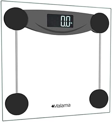 Malama Digital Body Weight Bathroom Scale, Weighing Scale with Step-On Technology, LCD Backlit Display, 400 lbs Accurate W...