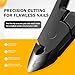 BEZOX Cuticle Cutters for Nails - Precision Half Jaw Cuticle Clippers, Stainless Steel Cuticle Trimmer for Manicure and Pedicure, Professional Cuticle Remover Tool - Black