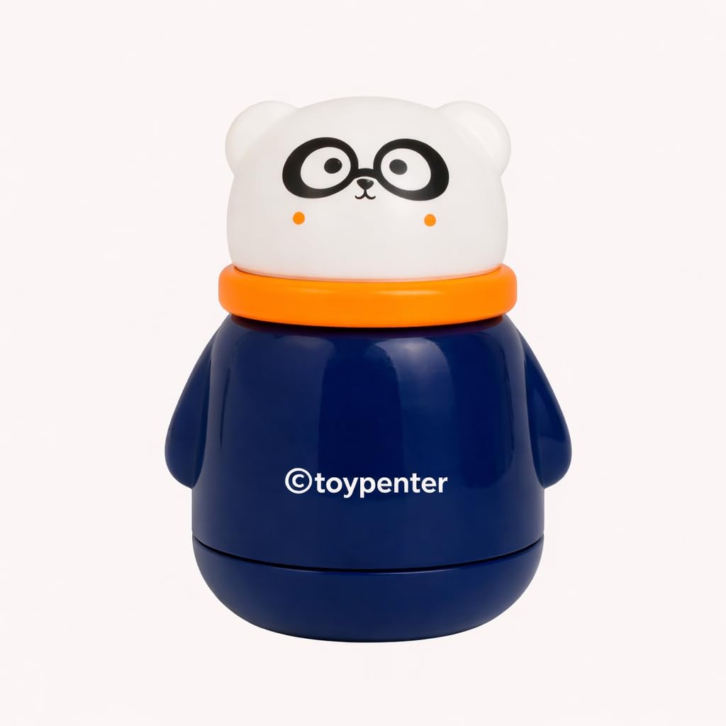Portable Baby Skin Care Baby Powder Puff With Box Holder Container For New Born & Kids For Baby Face & Body (Navy Blue)-image-10