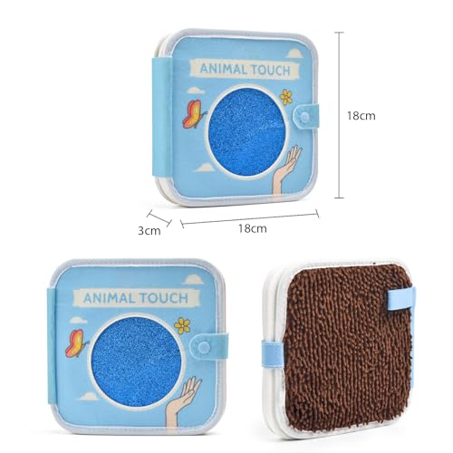 Animal Touch Book, strukturierte sensorische Matten, Buch, Filz, sensorisches Buch für autistische Kinder, Störungen, Spielzeug, Autismus, sensorische Produkte, taktiles sensorisches Spielzeug zum