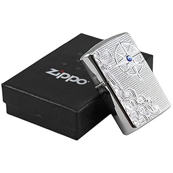 Zippo 167 Luxury Waves Armor Swarovski Lighter - 28809