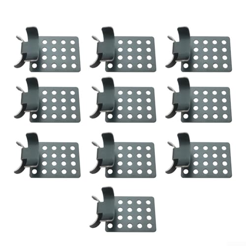 Lot de 10 clips de gouttière de toit avec fixation sécurisée pour câble chauffant - 10 clips pour installation stable de la bande thermique sur les toits