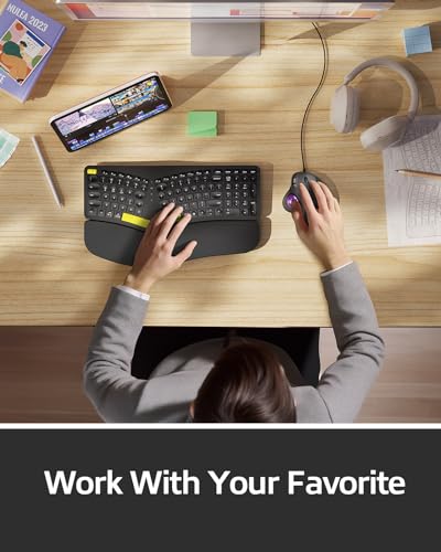Nulea M509 Trackball Mouse Wired, Ergonomic Design, Easy Thumb Control, Precise & Smooth Tracking, 2-in-1 Interface (Type A &Type C), Compatible for PC, Laptop, Mac, Window(Purple). - Thumbnail 7