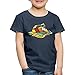 Spreadshirt Rubik's Cube en Train De Fondre T-Shirt Premium Enfant, 8 Ans, Bleu Marine