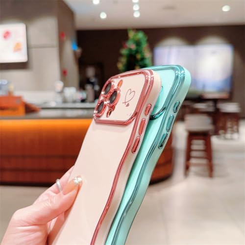 Coque antichoc iPhone 14 Plus en silicone noir avec motif coeur - 2
