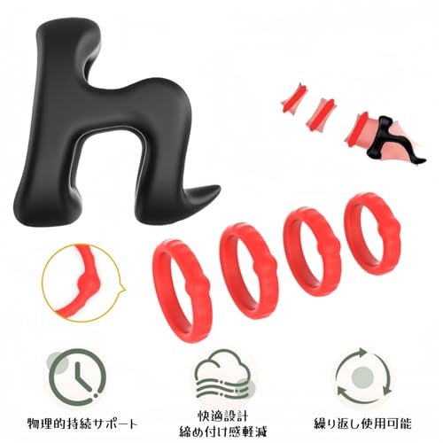 GOODLAND コックリング ペニスリング 6点セット シリコン製 高弾力 メンズ 男性用 オナニー 男性用アダルトグッズ 大人のおもちゃ - 画像4