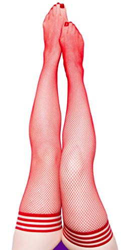 Kix`ies Medias Altas Muslo para Mujer | Lencería de Maternidad - Pantyhose de Maternidad - rojo - D