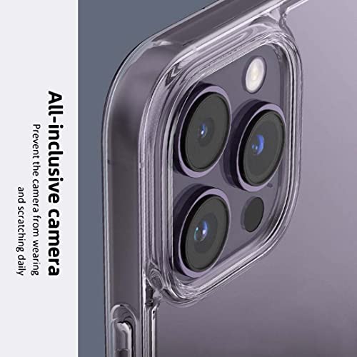 Image of WOW IMAGINE Crystal Clear Transparent Back Case Cover Compatible Apple iPhone 14 Pro| Full Device & Camera Protection Shockproof TPU Silicone Back Cover Case - Transparent