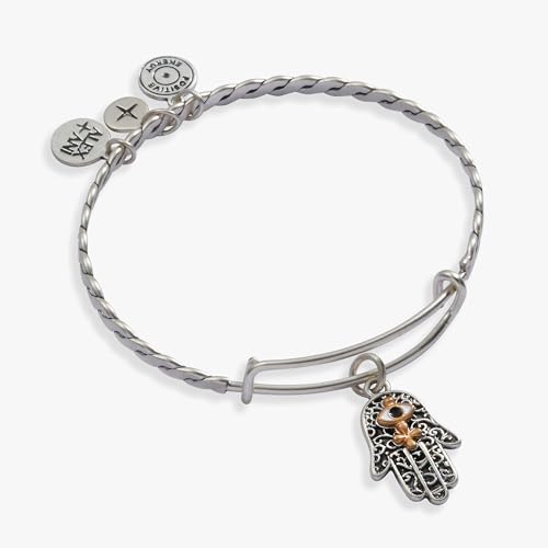 Alex and Ani Hamsa Expandable Bangle Bracelet,Two Tone,Multi,Bracelet, 2 inches to 3.5 inches2
