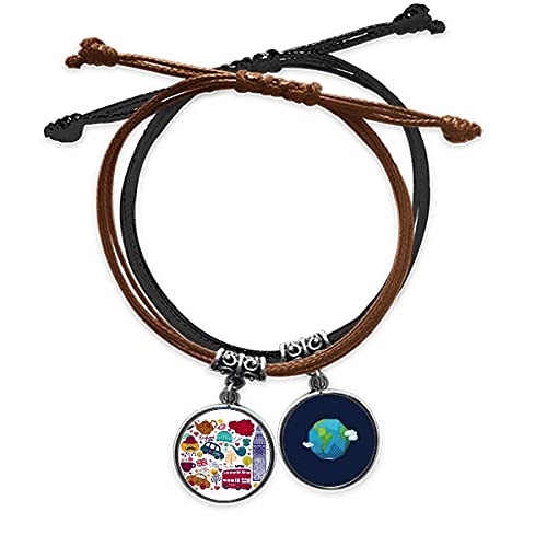 Pulsera de cuerda de mano ajustable que soluciona tu estilo diario con el icono del Big Ben