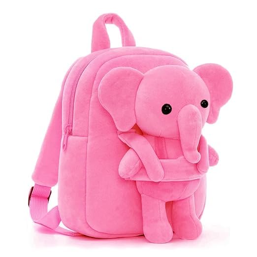 Elephant Plush Backpack for Kids with Stuffed Toy