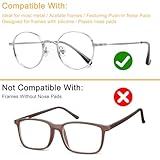 12 Pairs Glasses Nose Pads, G14 Push on Silicone Nose Pads for Glasses, Anti-Slip Eyeglasses Air Cushion for Comfortable Fit, Universal Fit Replacement for Sunglasses, Screwdriver Included - Image 6
