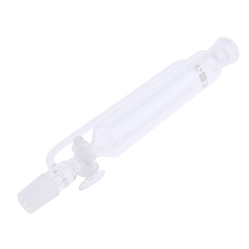 Tropftrichter aus Glas mit Druckausgleichsrohr und Absperrhahn, transparent, 100 ml