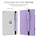 MoKo Pencil Holder for Apple Pencil Pro, Apple Pencil 1st/2nd Generation, iPencil (USB-C), PU Leather iPad Pencil Sleeve Pouch with Buckle & Elastic Band Attach to iPad Case, Taro Purple
