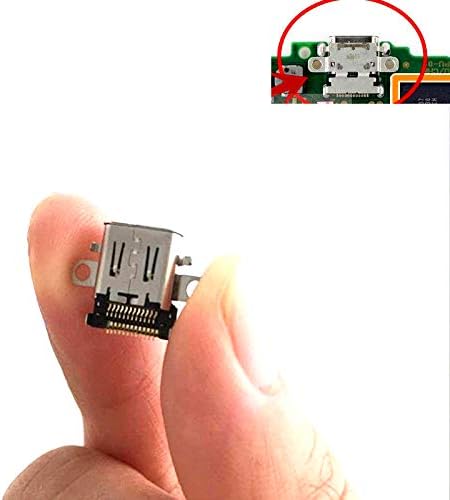 Bestdealing Replacement Type C Port Power Charging Charger Cocket DC Jack Socket Connector for Nintendo Switch for Nintendo Switch NS Console with Screwdrivers Tweezer Pry Repair Tool Kit (1 PACK)