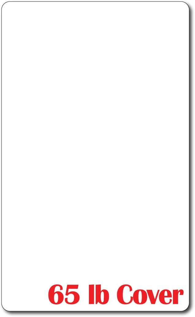 Cardstock with Rounded Corners - Bright White Cardstock - Legal Size (8 1/2 X 14 Inches) - 65lb Cover - Perfect for Documents, Programs, Menus, and More! (250 Sheets)