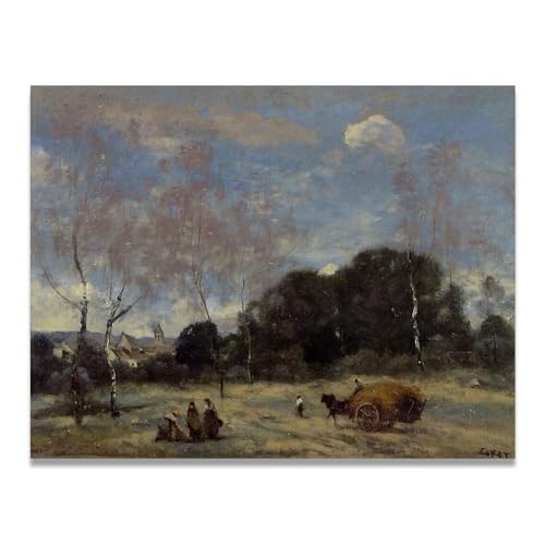 Tableau faneurs à Marcoussis pour revivre la poésie des paysages d'autrefois chez soi
