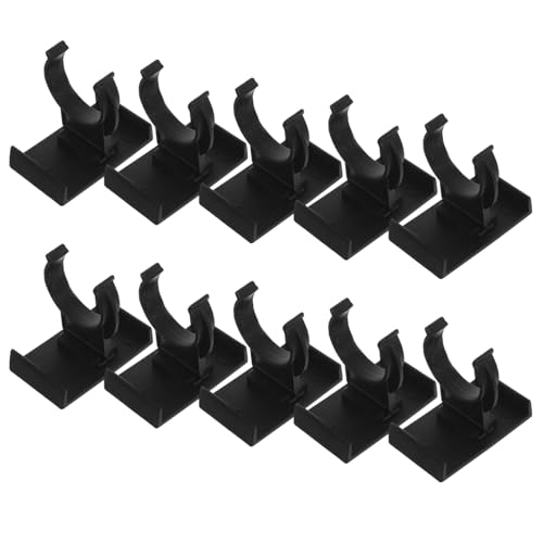 VILLCASE 10 Ensembles Clips de Plinthe de Cuisine Plastique de Supports Réglables pour Jambes de Meubles avec Vis Accessoires et Durables pour Armoires et Tables